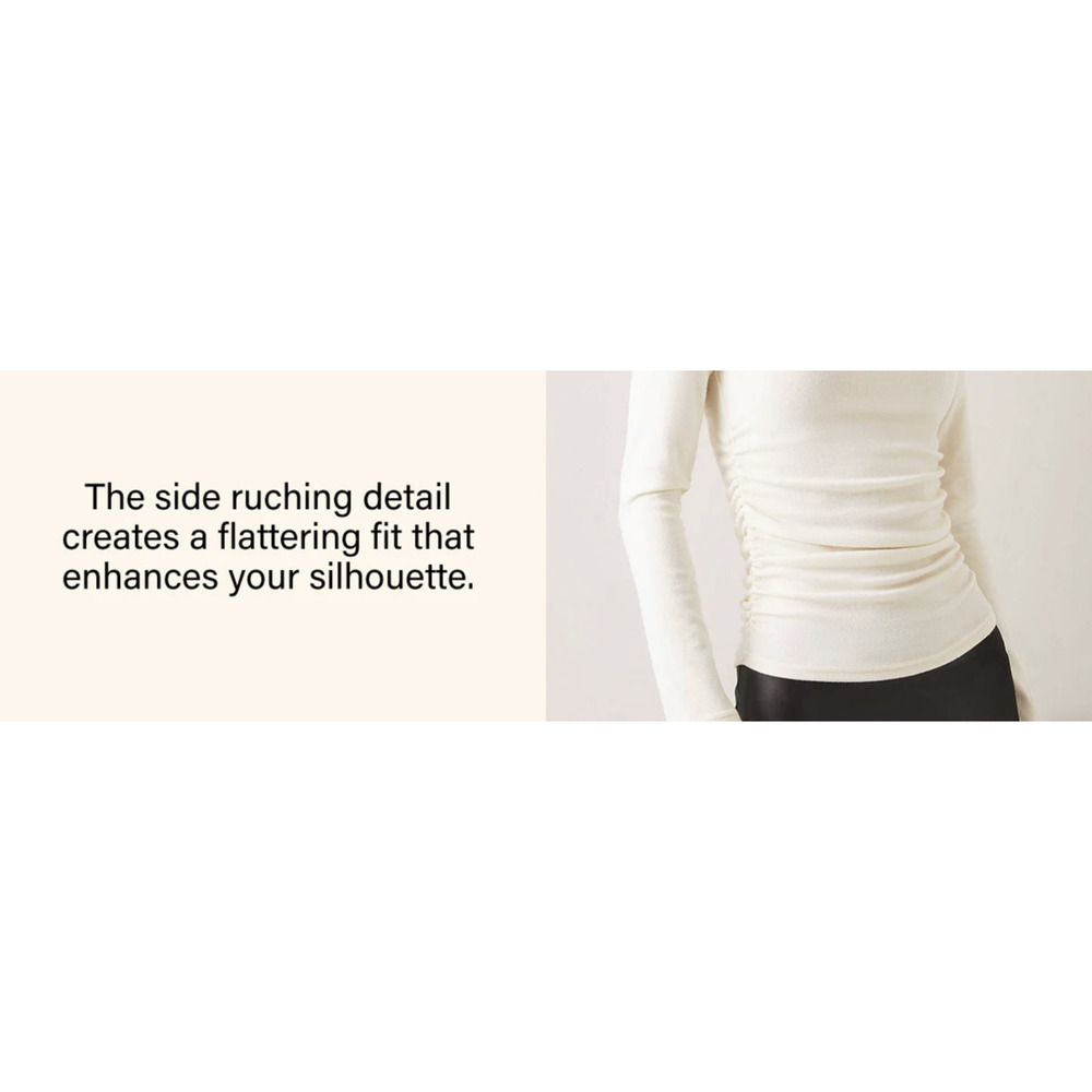 OGL Top Size S NEW ProWarm Thermal Ruched Sides Tuckable Mockneck Ginger Green - Picture 10 of 13